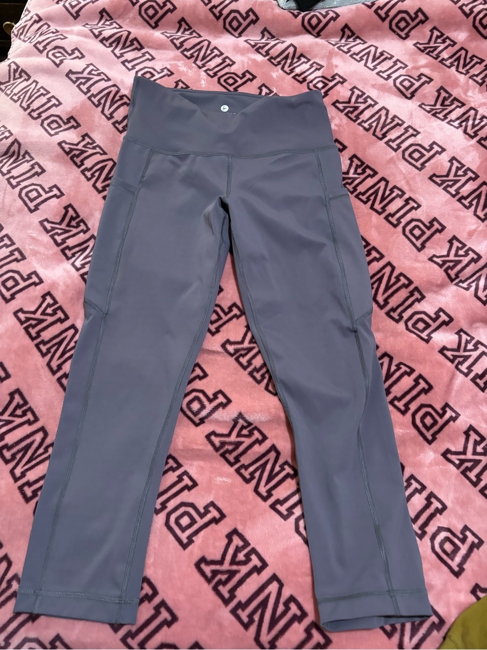 90 Degree By Reflex Gray Performance Leggings for Kids